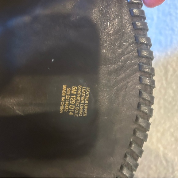 Tory Burch black quilted leather Miller riding boots, size 5.  Worn twice. - Picture 9 of 16